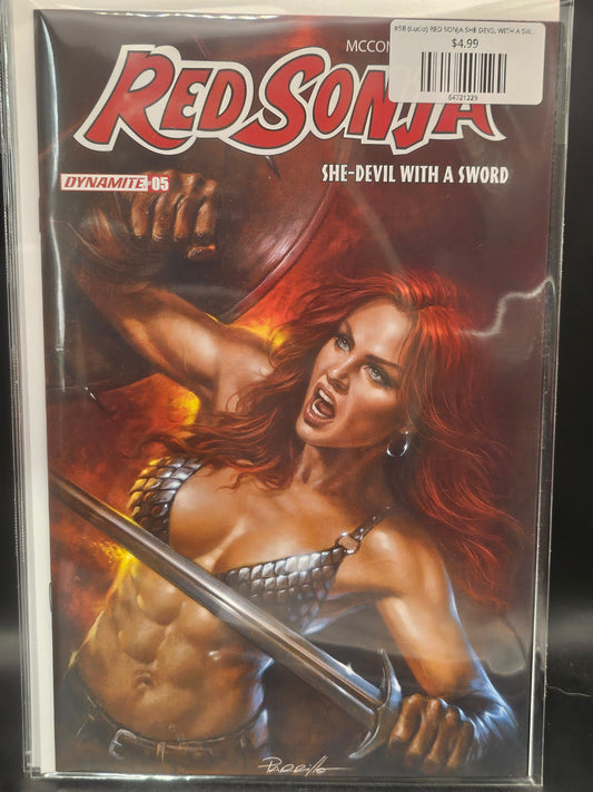 #5B (Lucio) RED SONJA SHE DEVIL WITH A SWORD (LUCIO PARRILLO VAR)