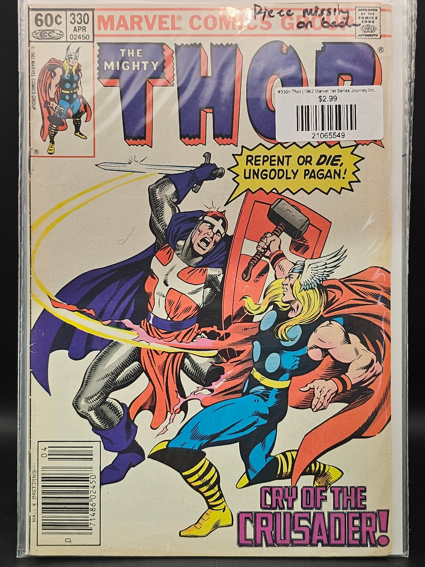 #330n Thor (1962 Marvel 1st Series Journey Into Mystery)