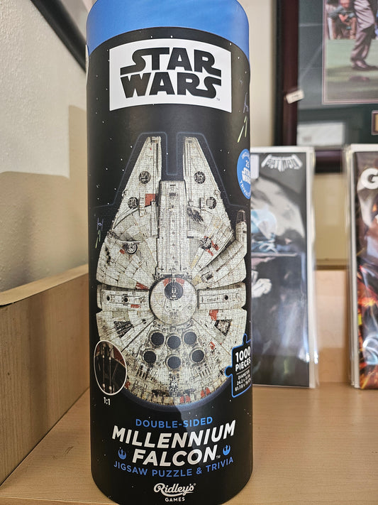 STAR WARS MILLENNIUM FALCON JIGSAW PUZZLE AND TRIVIA