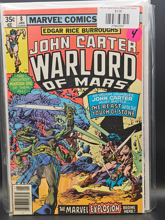 #8 John Carter Warlord of Mars (1977 Marvel)