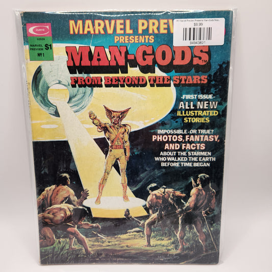 #1 Marvel Preview Presents Man-Gods Neal Adams Cover Marvel 1975
