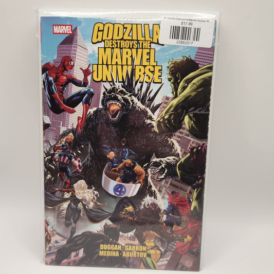 #1 Godzilla Destroys the Marvel Universe TPB (2026 Marvel)