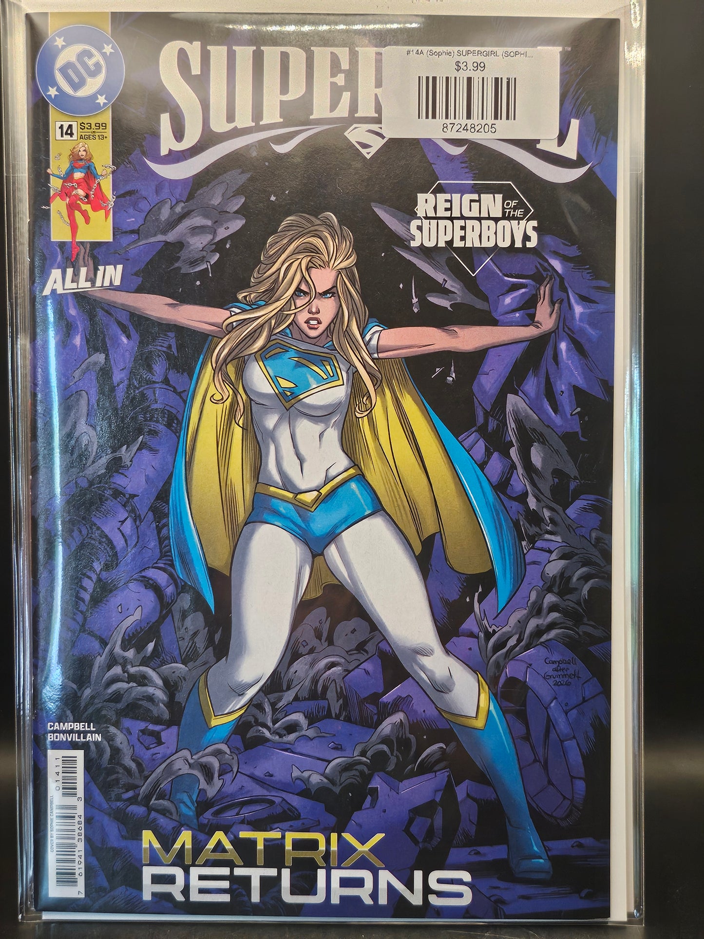 #14A (Sophie) SUPERGIRL (SOPHIE CAMPBELL THE REIGN OF THE SUPERBOYS)