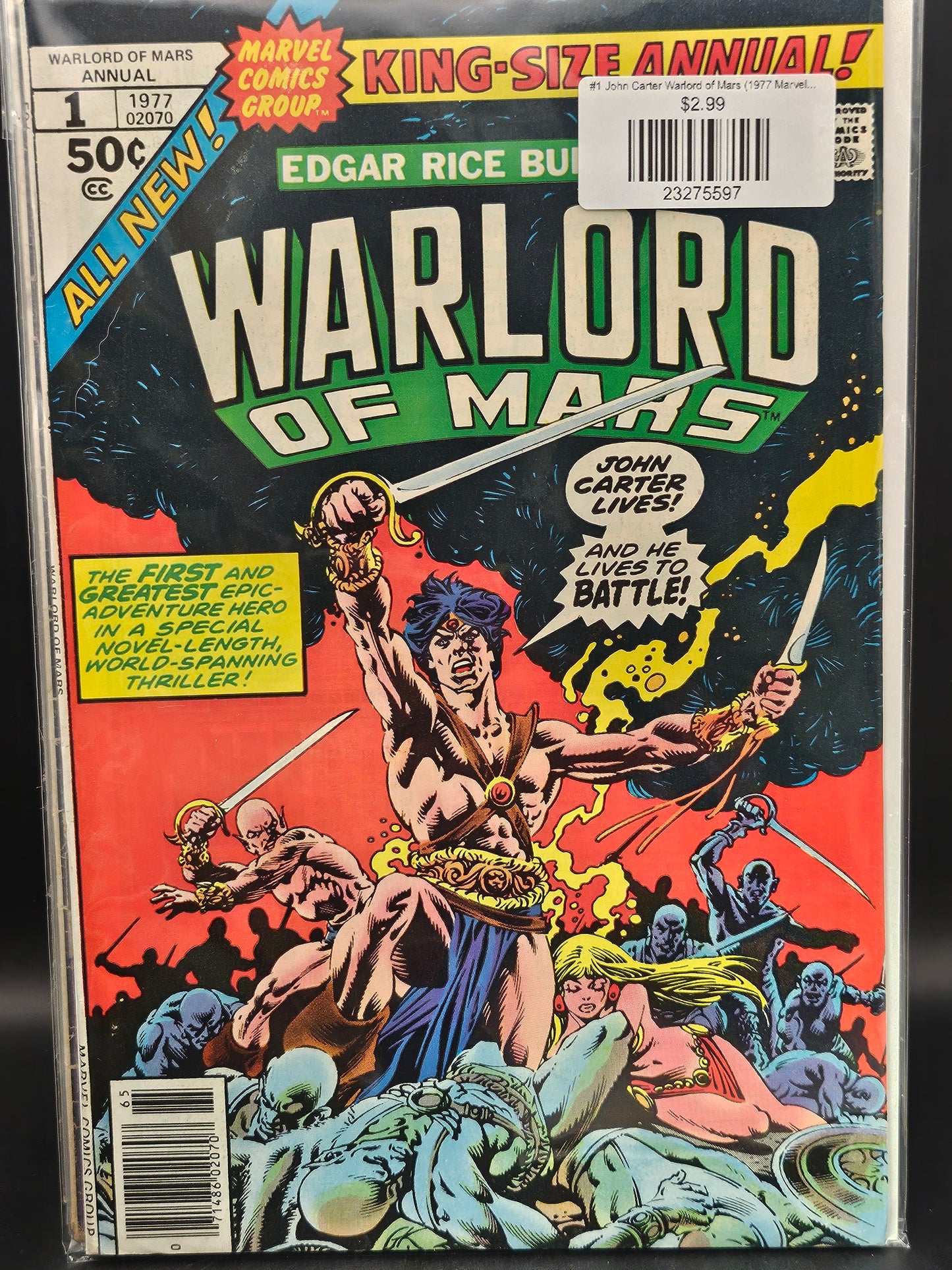 #1 John Carter Warlord of Mars (1977 Marvel) Annual