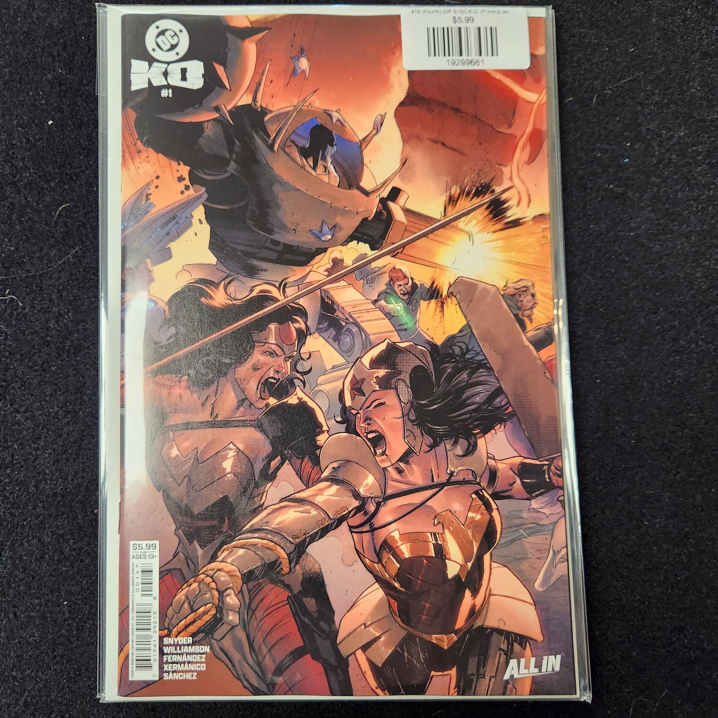 #1B (Fourth) (OF 5) DC K.O. (Printing Javi Fernandez Connecting Card Stock Var)