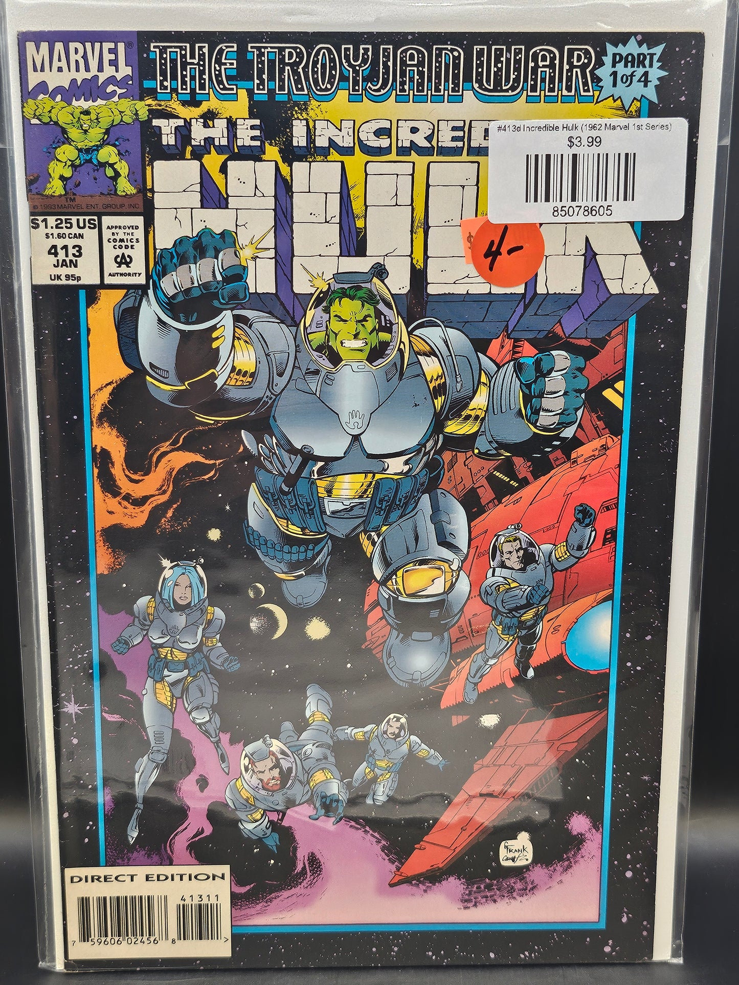 #413d Incredible Hulk (1962 Marvel 1st Series)