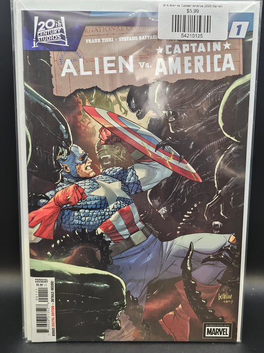 #1A Alien vs. Captain America (2025 Marvel)