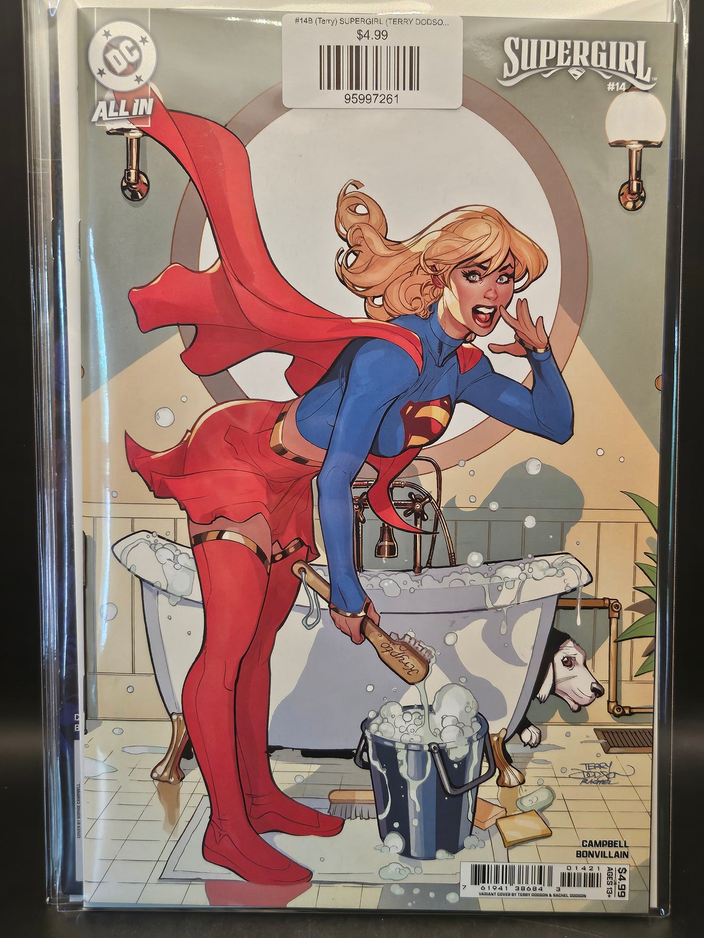#14B (Terry) SUPERGIRL (TERRY DODSON CARD STOCK VAR THE REIGN OF THE SUPERBOYS)