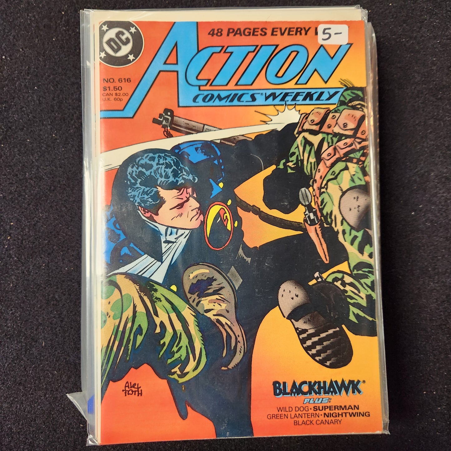 Action Comics #616 - Featuring Blackhawk (DC 1988)