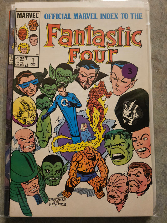 101.100 Fantastic Four – #1 – Official Marvel Index (1985–1987)