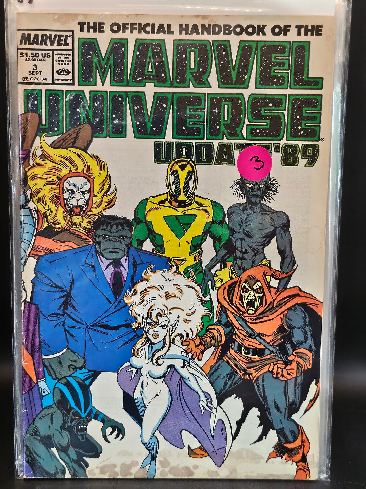 #1-8 Official Handbook of the Marvel Universe Update '89 (1989 Marvel)