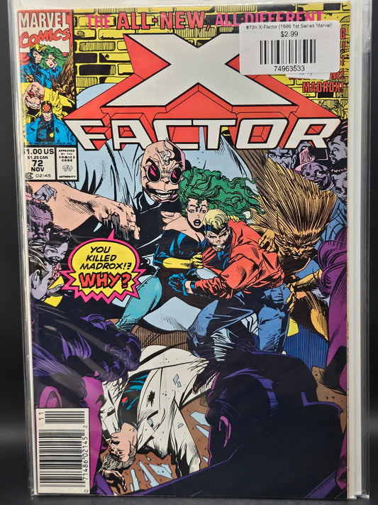 #72n X-Factor (1986 1st Series Marvel)