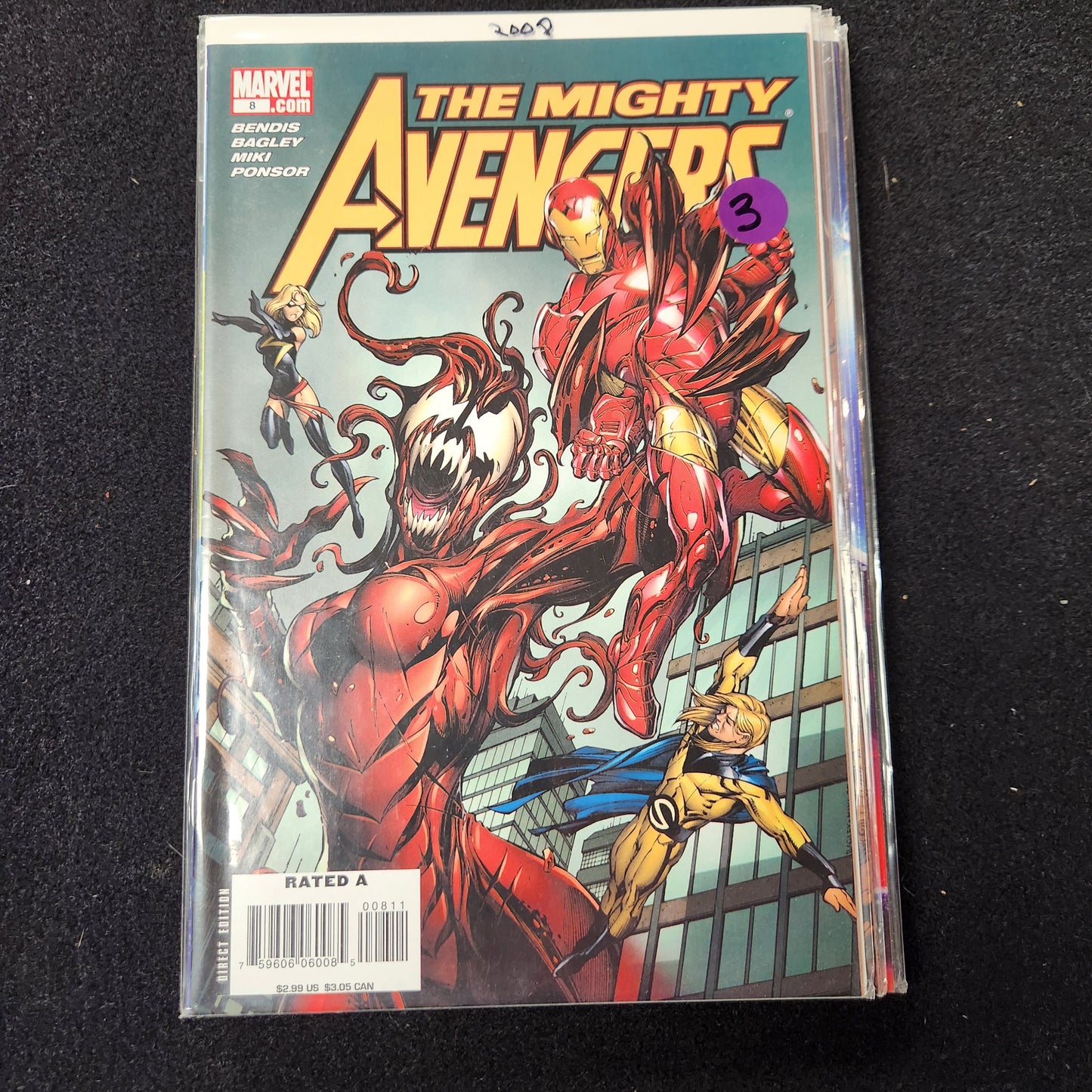 Mighty Avengers #8 (2007-10) purple $3