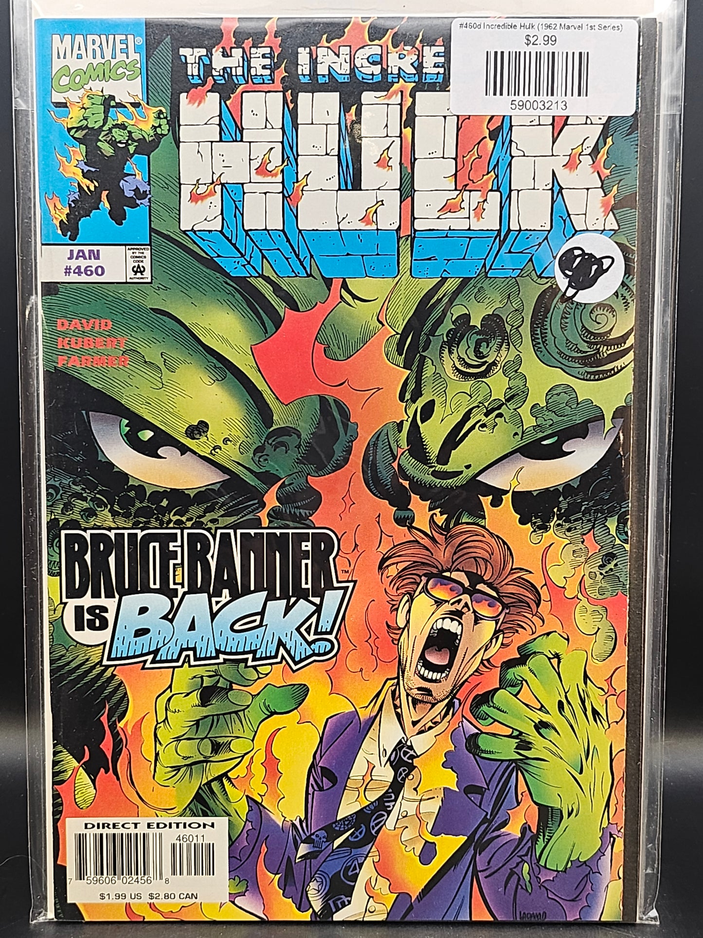 #460d Incredible Hulk (1962 Marvel 1st Series)