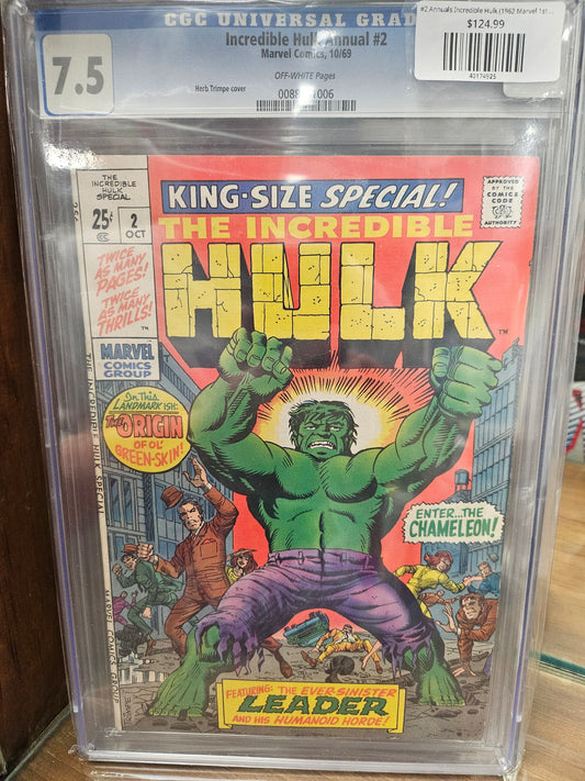 #2 Annuals Incredible Hulk (1962 Marvel 1st Series) (CGC Slab 7.5)