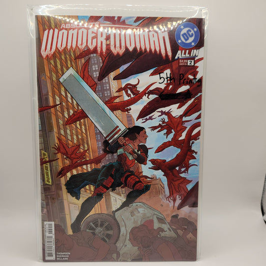 #2 5th Printing - Absolute Wonder Woman – DC – 2024–Present – Volume 1 – Ongoing Series – #1–Present - Hayden Sherman and Jordie Bellaire