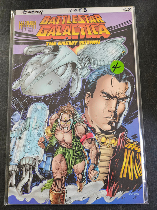 124.100 – #1 of 3 – limited series – Battlestar Galactica the Enemy Within