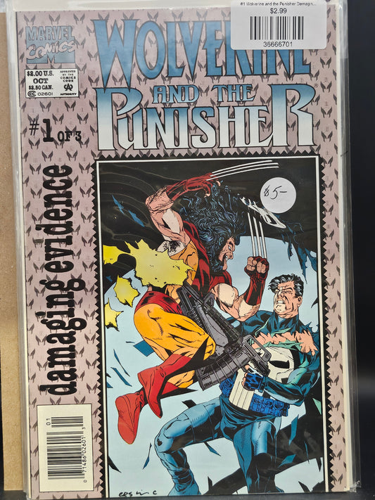 #1 Wolverine and the Punisher Damaging Evidence (1993 Marvel)