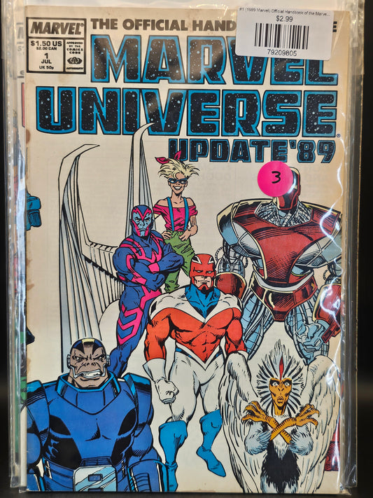#1 (1989 Marvel) Official Handbook of the Marvel Universe Update '89