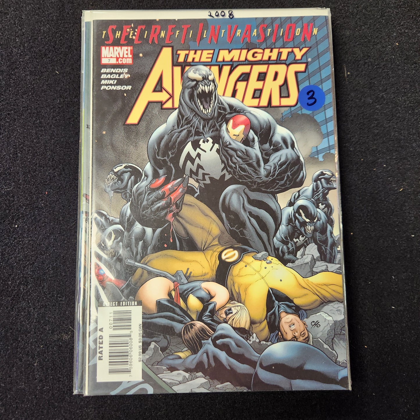 Mighty Avengers #7 (2007-10) dark blue $3