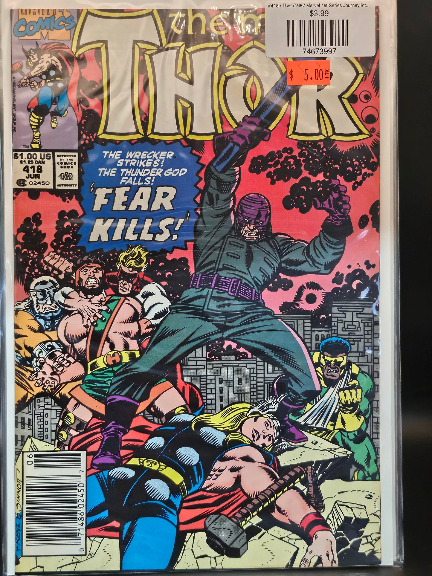 #418n Thor (1962 Marvel 1st Series Journey Into Mystery)