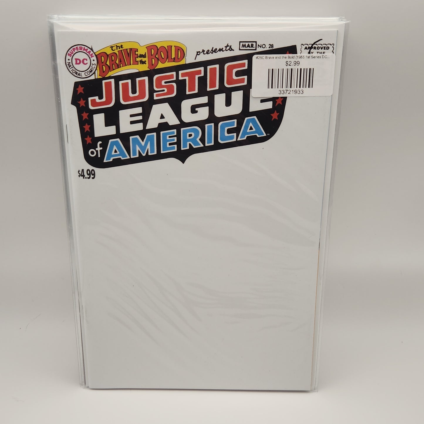 #28C Brave and the Bold (1955 1st Series DC) Facsimile Edition (Blank Cover)