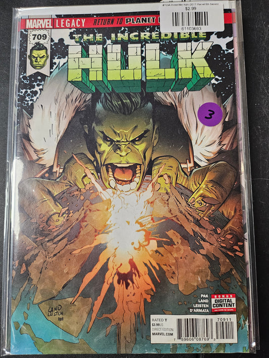 #709A Incredible Hulk (2017 Marvel 5th Series)