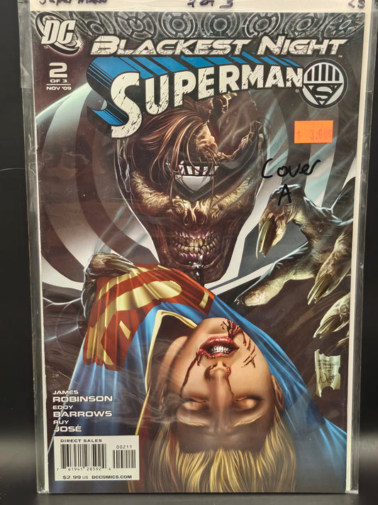 #2 Cover A - Blackest Night Superman (2009)