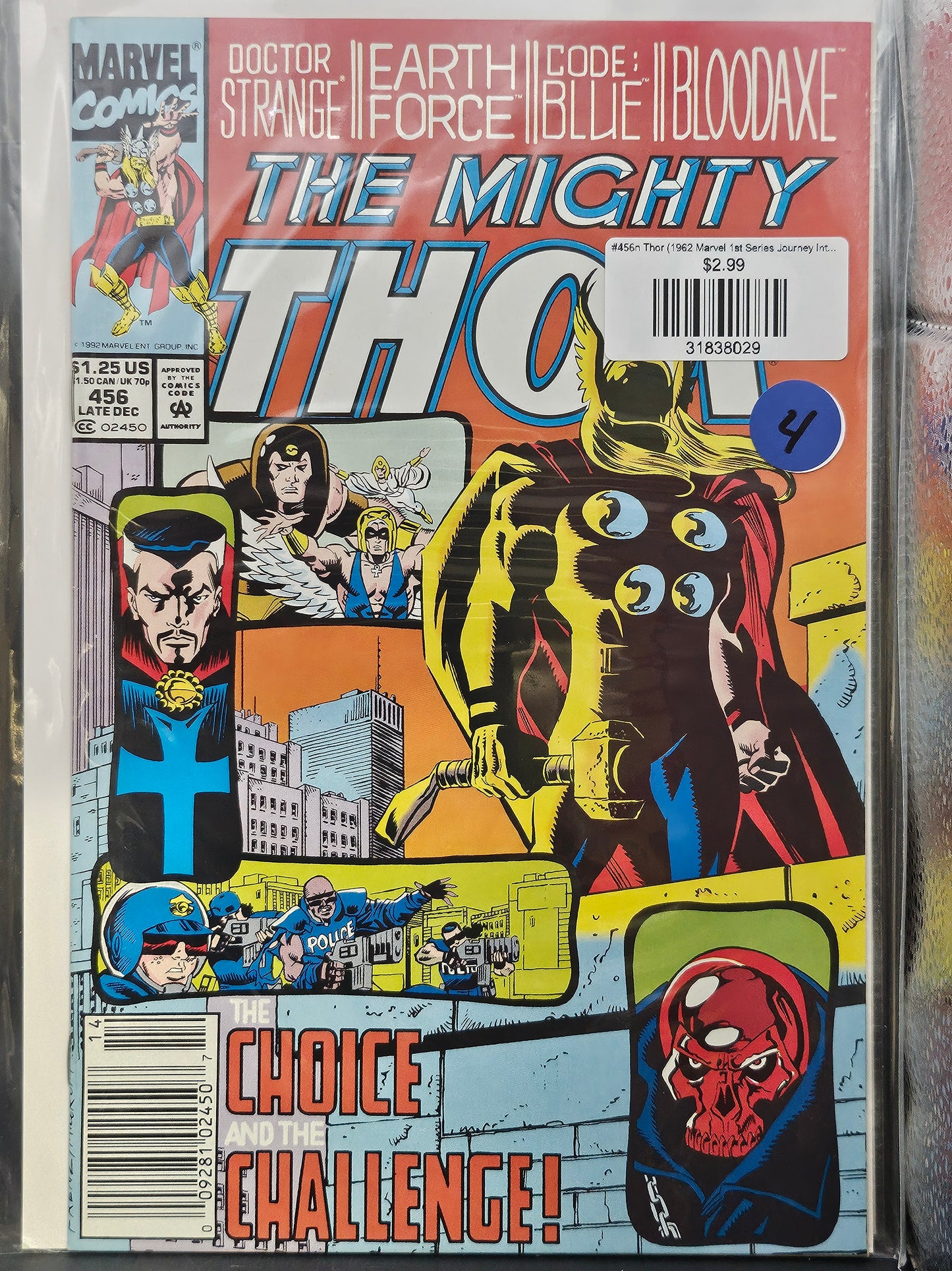 #456n Thor (1962 Marvel 1st Series Journey Into Mystery)