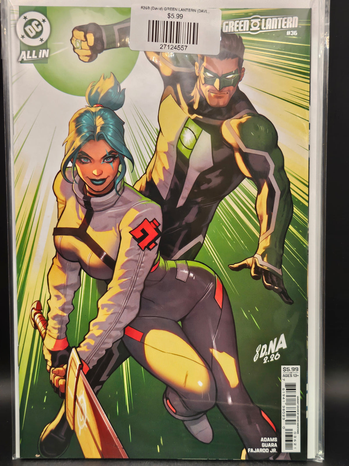#36B (David) GREEN LANTERN (DAVID NAKAYAMA CARD STOCK VAR)