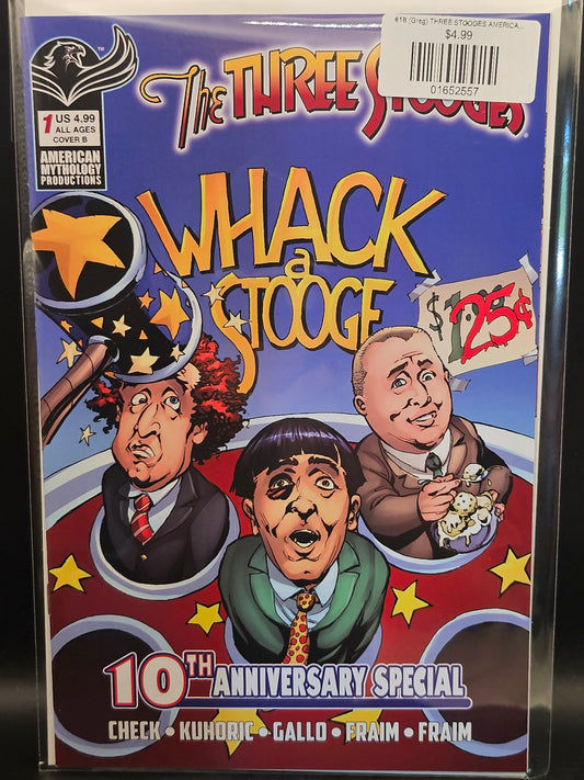 #1B (Greg) THREE STOOGES AMERICAN MYTHOLOGY 10TH ANNIVERSARY (GREG LAROCQUE VAR Previously Solicted Thru Diamond)