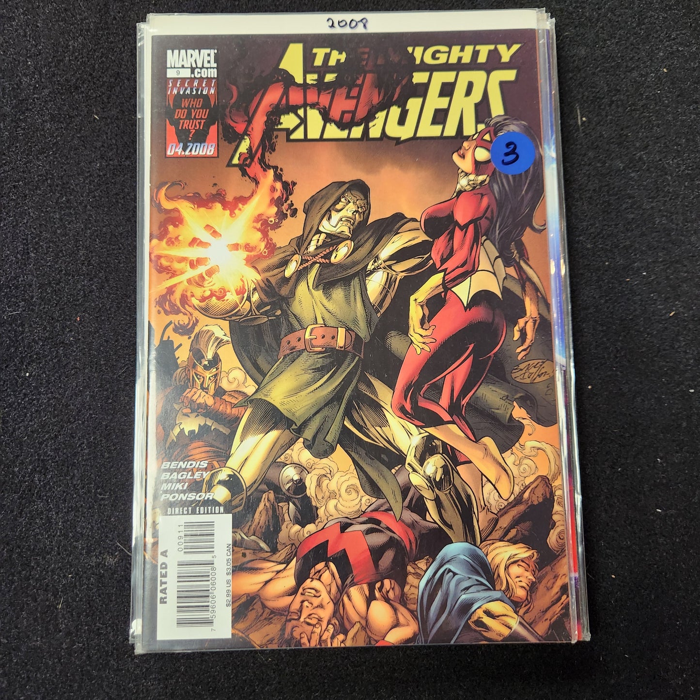 Mighty Avengers #9 (2007-10) dark blue $3