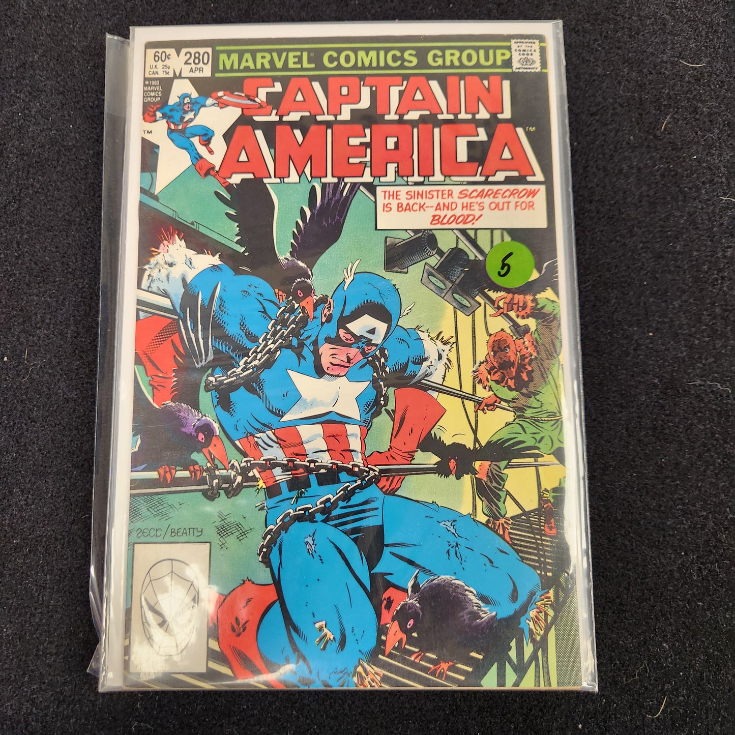 Captain America – Marvel – 1968–1996 – Volume 1 – Ongoing Series – #280