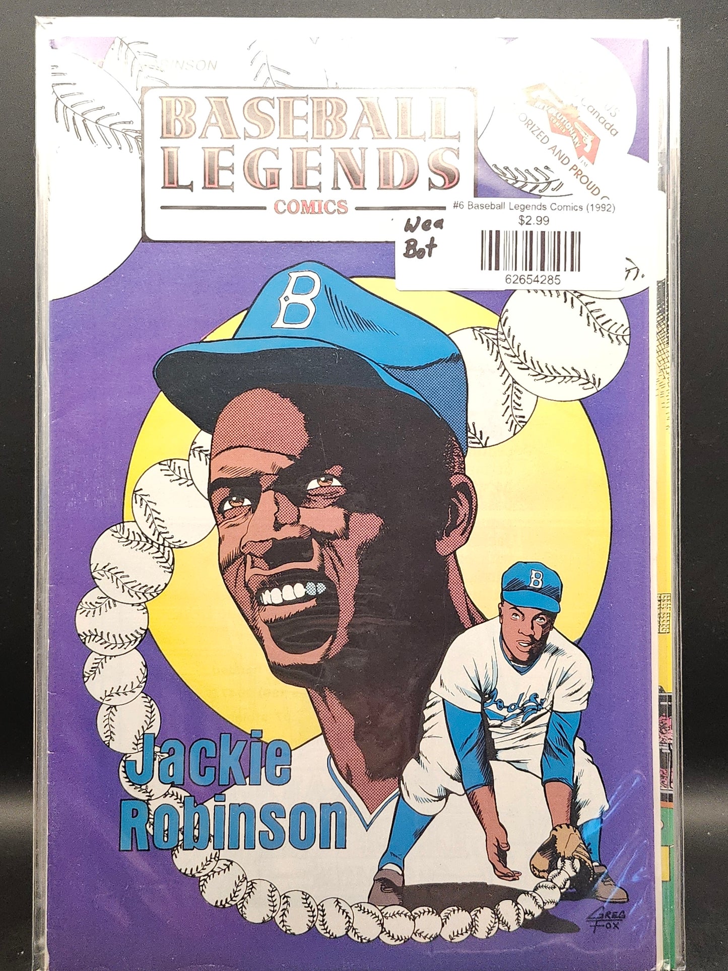 #6 Baseball Legends Comics (1992)