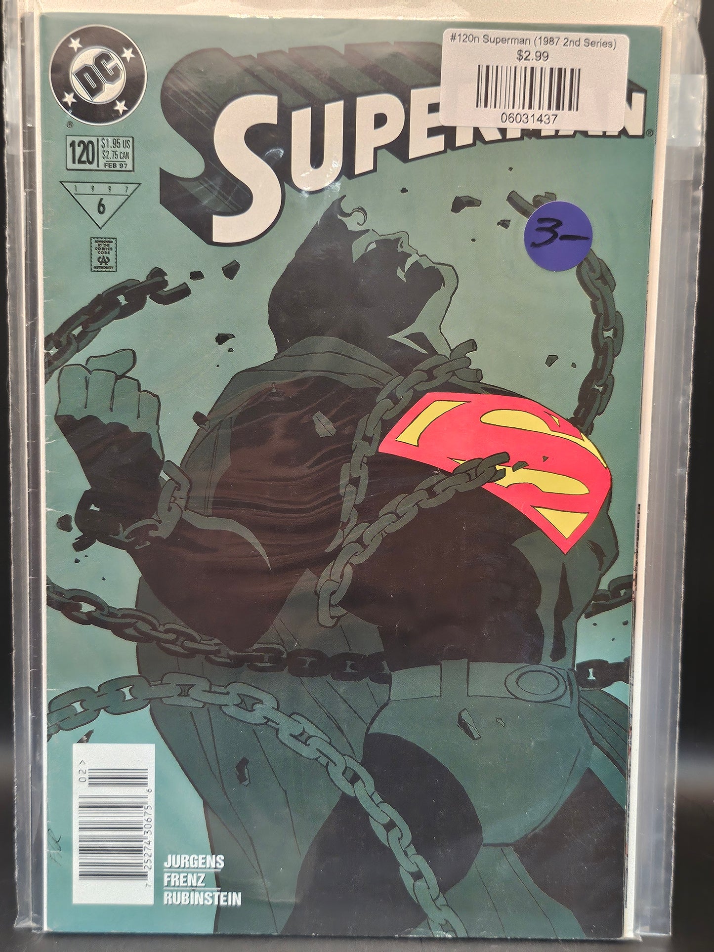 #120n Superman (1987 2nd Series)