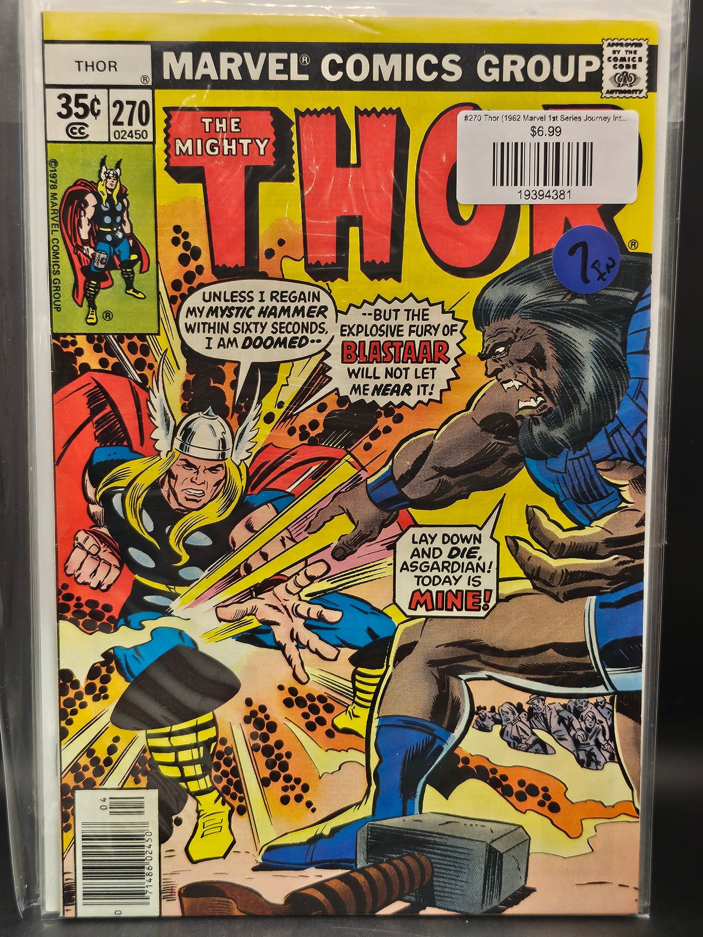 #270 Thor (1962 Marvel 1st Series Journey Into Mystery)
