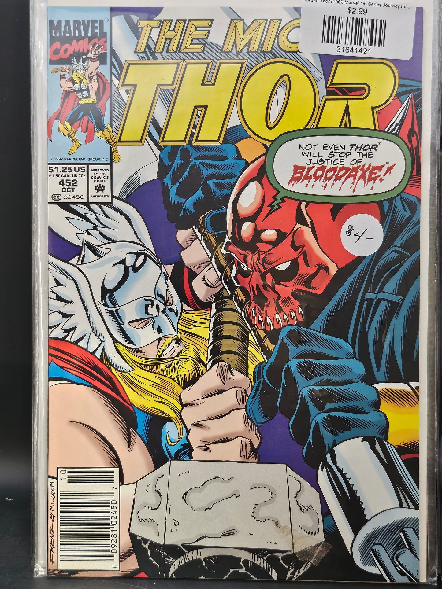#452n Thor (1962 Marvel 1st Series Journey Into Mystery)