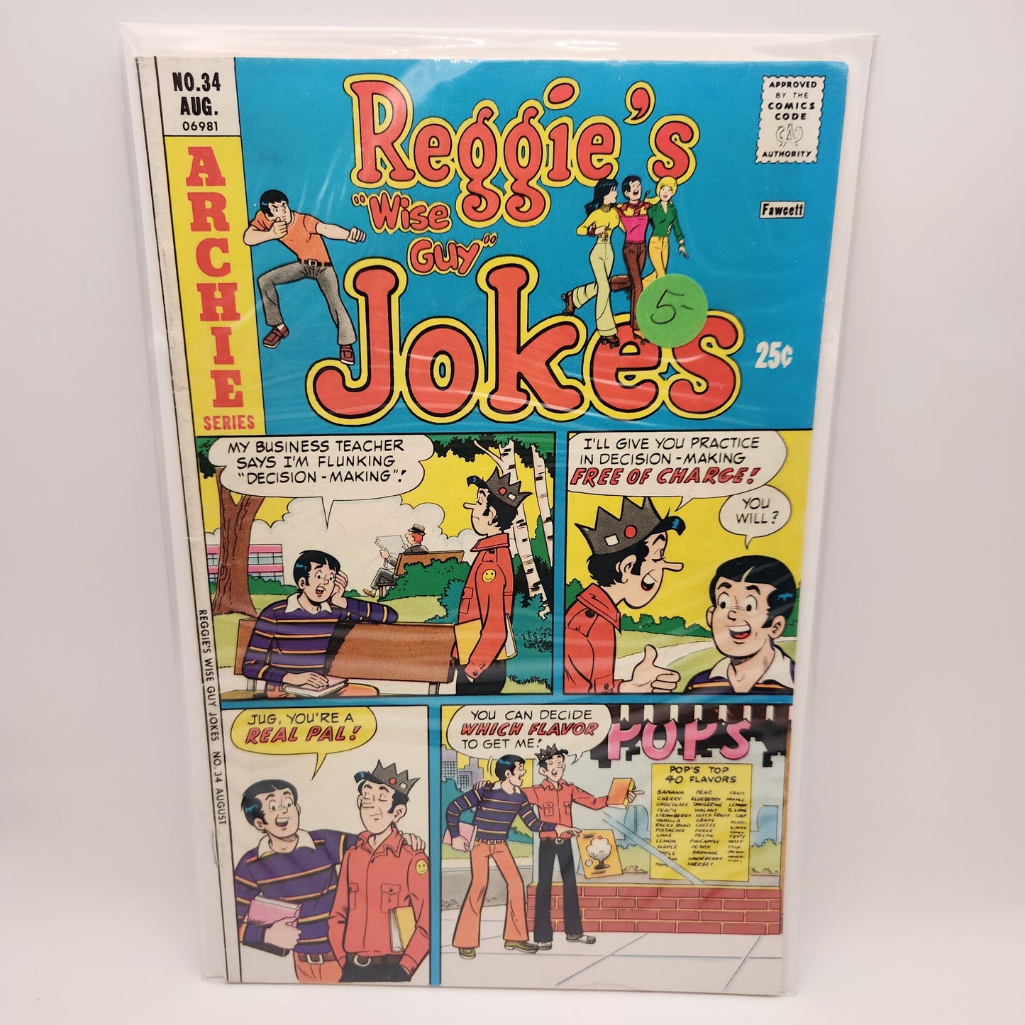 Reggie's Wise Guy Jokes – Archie Comics – 1968–1982 – Volume 1 – Ongoing Series – #34