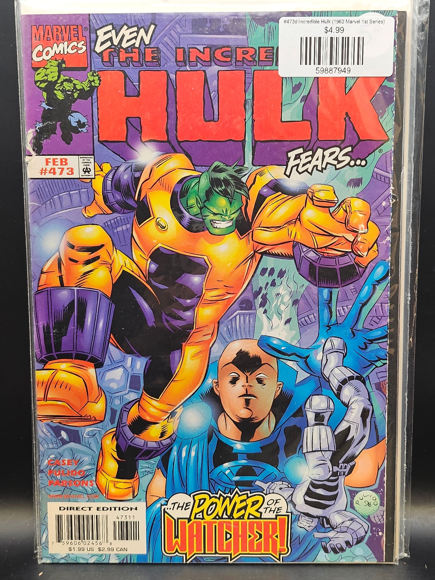 #473d Incredible Hulk (1962 Marvel 1st Series)
