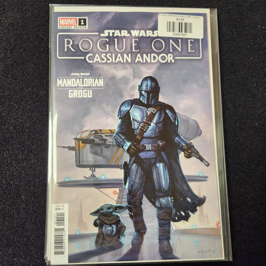 #1 (E.M.) STAR WARS: ROGUE ONE - CASSIAN ANDOR (E.M. GIST MANDALORIAN & GROGU VARIANT)