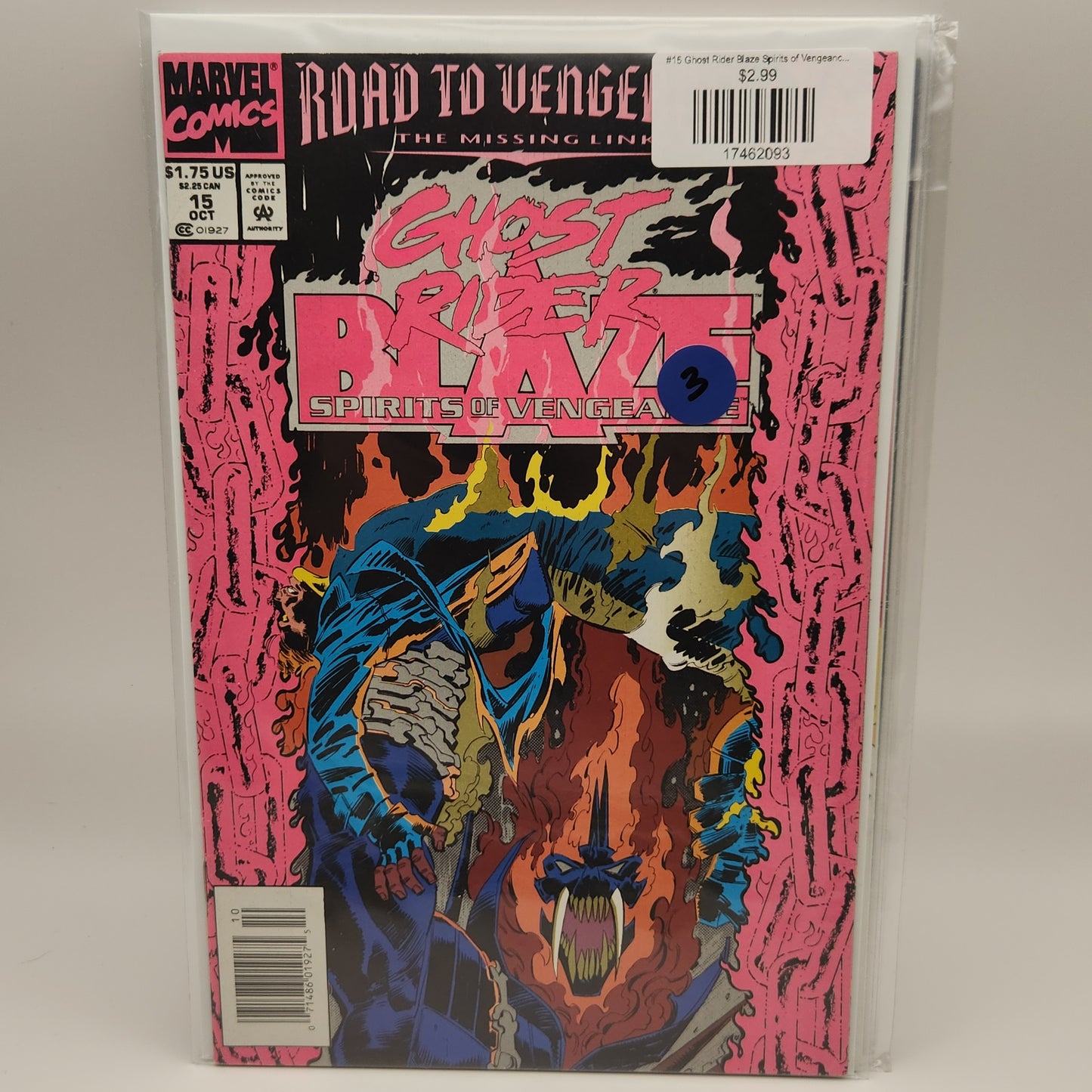 #15 Ghost Rider Blaze Spirits of Vengeance (1992 Marvel)