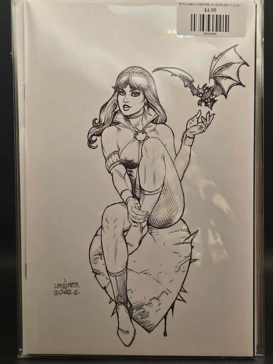 #6N (Joseph) VAMPIRELLA (2026) (INC 1:10 JOSEPH MICHAEL LINSNER LINE ART VIRGIN VAR)