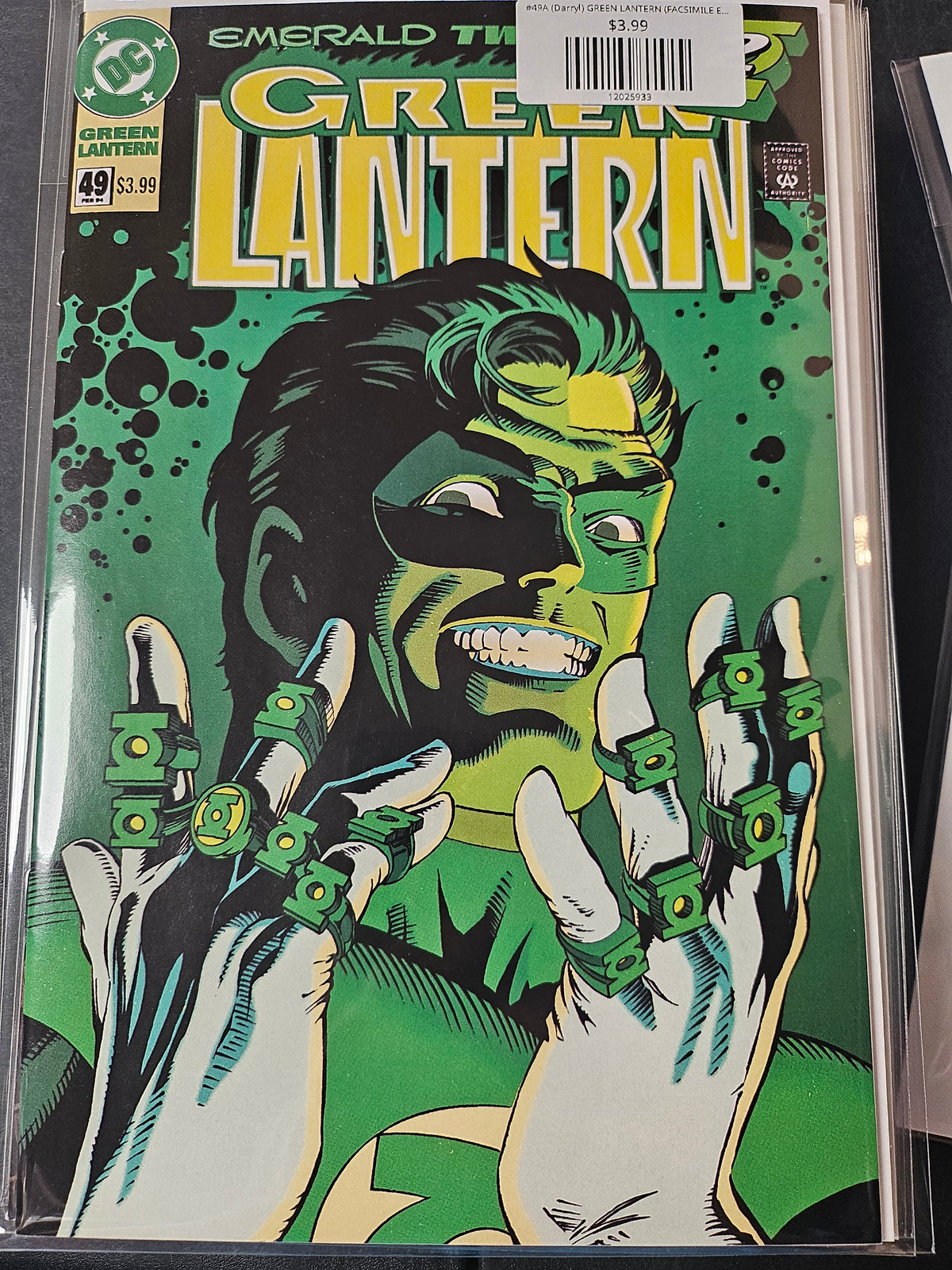 #49A (Darryl) GREEN LANTERN (FACSIMILE EDITION DARRYL BANKS)