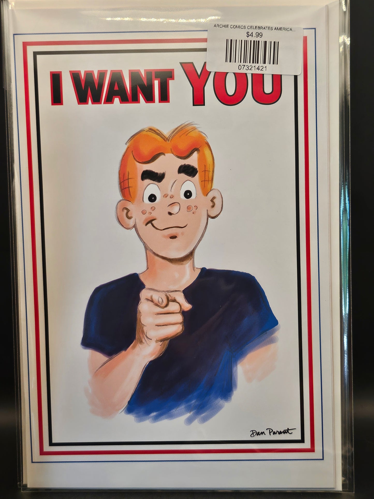ARCHIE COMICS CELEBRATES AMERICAS 250TH (ONE SHOT) CVR C DAN PARENT UNCLE SAM POSTER ART VAR