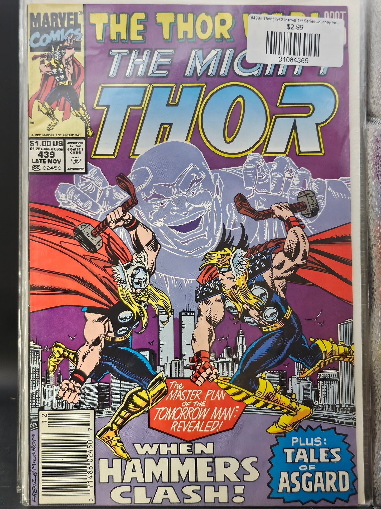 #439n Thor (1962 Marvel 1st Series Journey Into Mystery)
