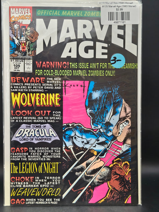 #105 Marvel Age (1983 Marvel)