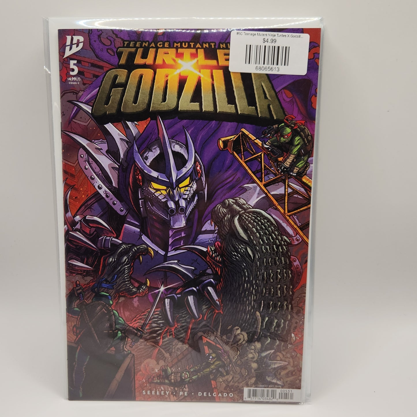 #5C Teenage Mutant Ninja Turtles X Godzilla (2025 IDW)
