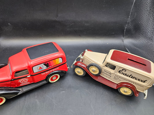 1932 Ford & 1936 Dodge Delivery vans 6" banks/keys Eastwood & Citgo ads