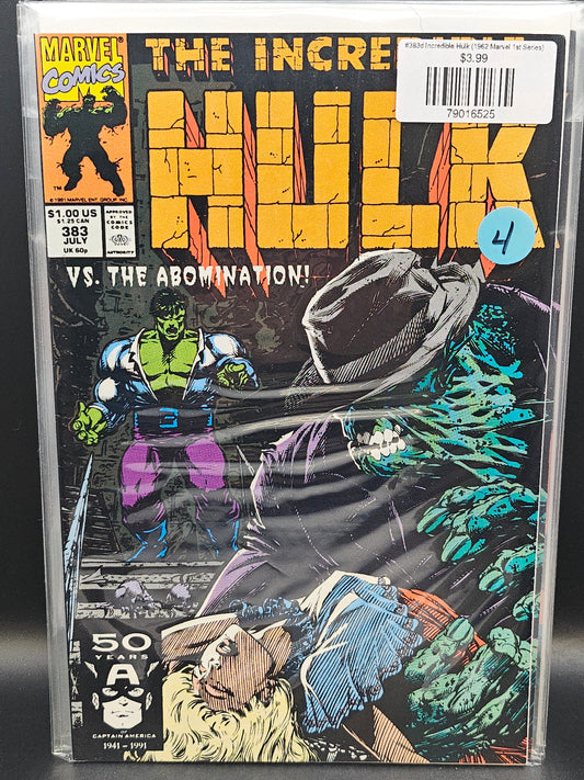 #383d Incredible Hulk (1962 Marvel 1st Series)