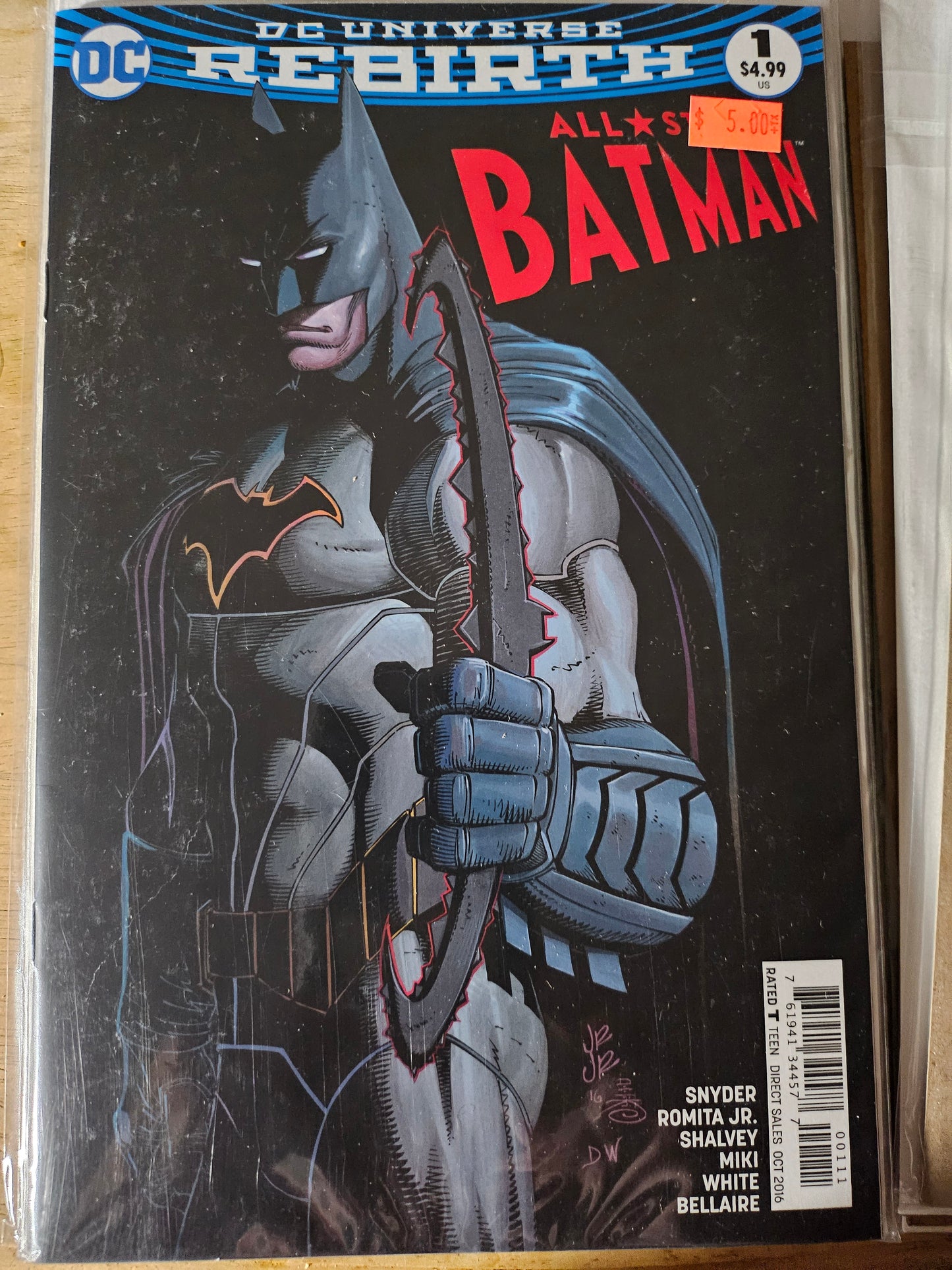 All Star Batman – DC Comics – (2016–2017) – Volume 1 – Limited Series – #1 - Cover A
